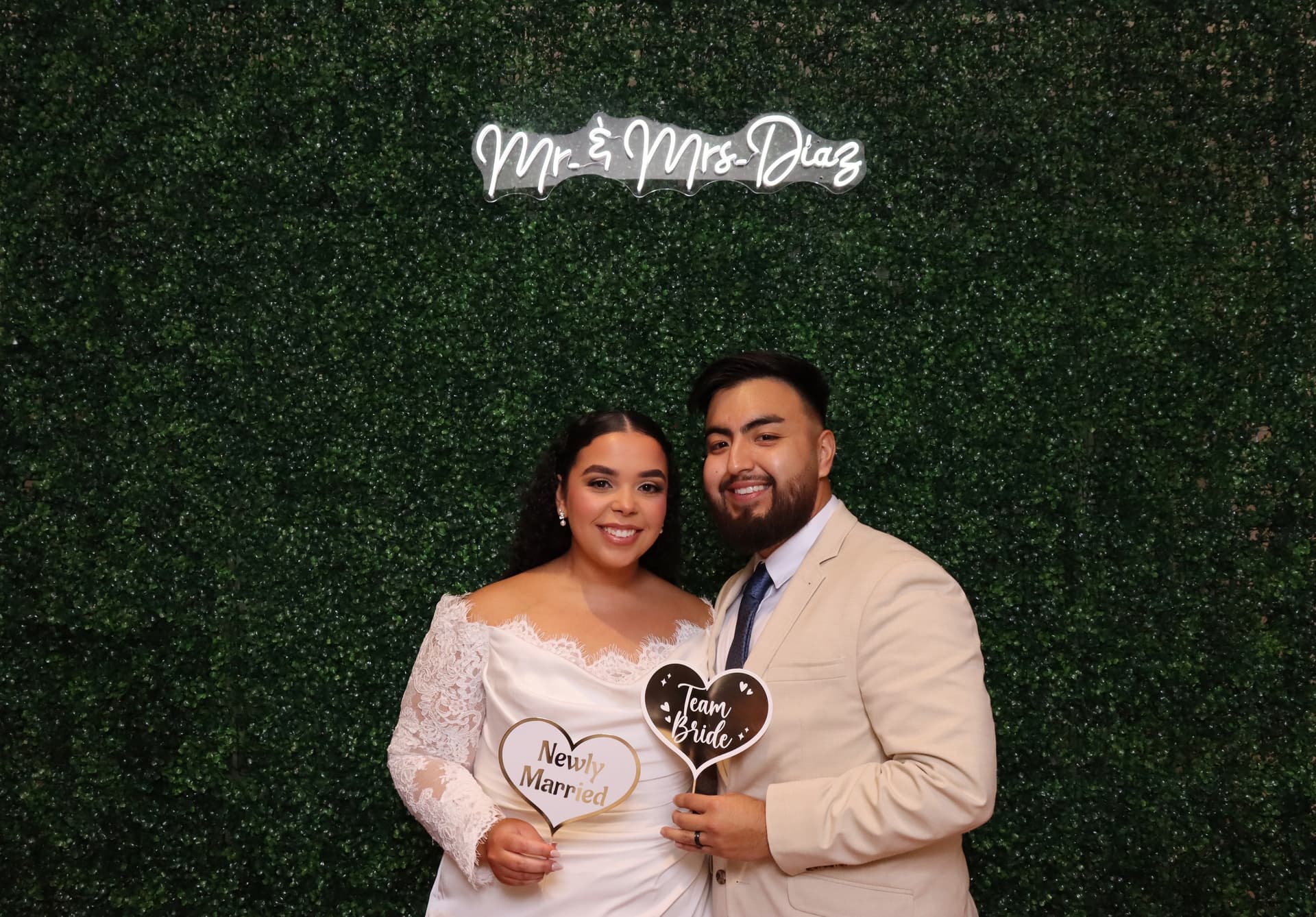 Mr. and Mrs. Diaz at Wedding